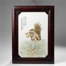 Manner of the Eight Friends of Zhushan (Chinese 19th/20th Century): Woodcutter Heading Hom...