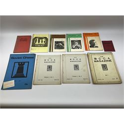 Three bound volumes of 'Chess' magazine 1946-50; fifteen issues of 'The BCCA Magazine' 1949-51; Chess Olympiad books 1970 &1972; and other books and pamphlets of chess interest