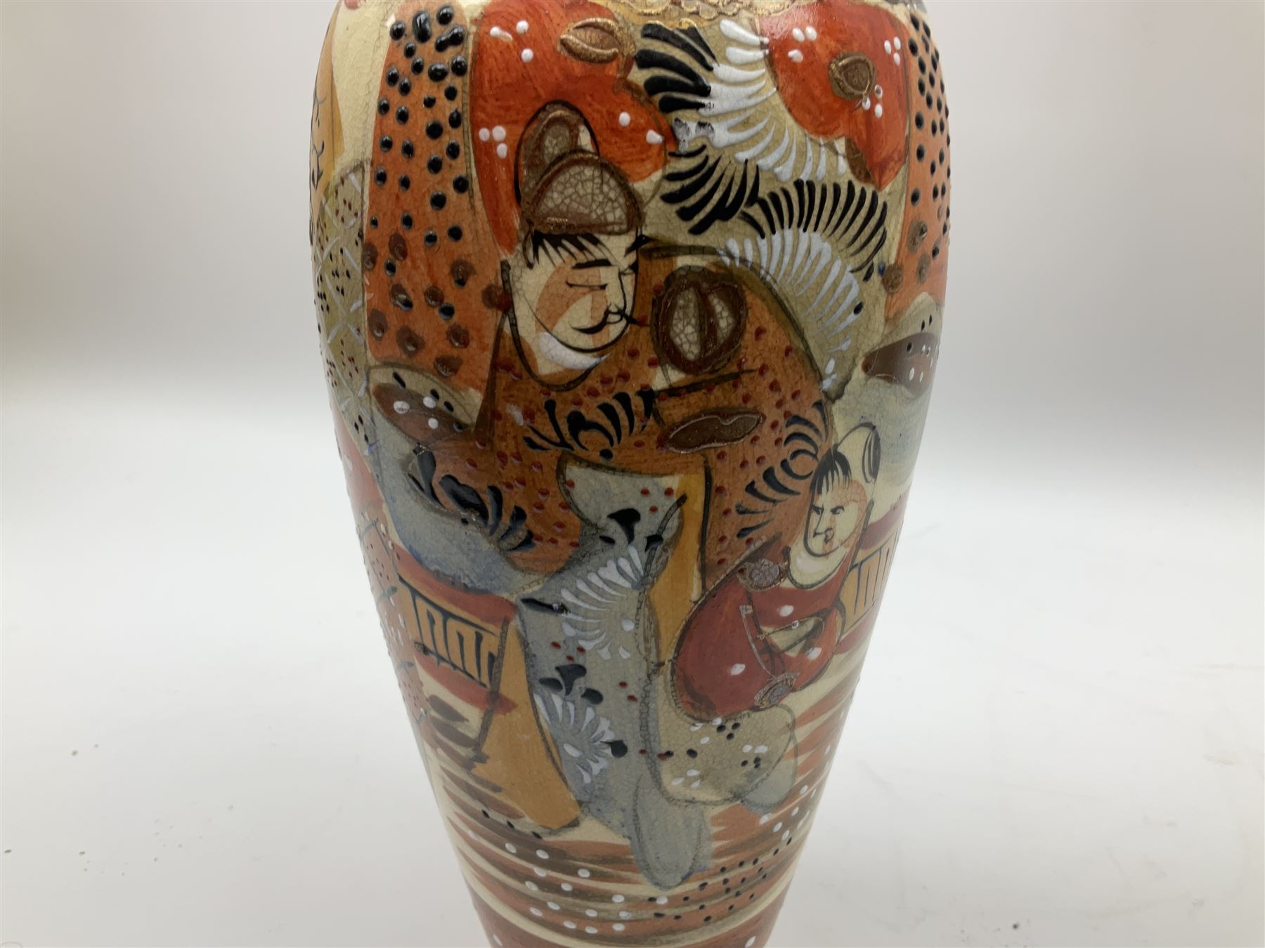Collection of mostly Oriental ceramics, to include three 20th century Japanese Satsuma vases, two Japanese Imari plates, etc. 