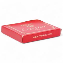 Cartier 'Must de Cartier' fountain pen, cased with cartridges