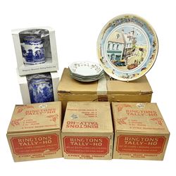 Ringtons Tally Ho pattern Pyrex tea wares, in original box, together with other Ringtons ceramics and other tea wares