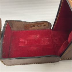 Hardy Bros Ltd, three inch 'The St George Reel', pat no. 24245, H8cm, in Hardy Bros leather case