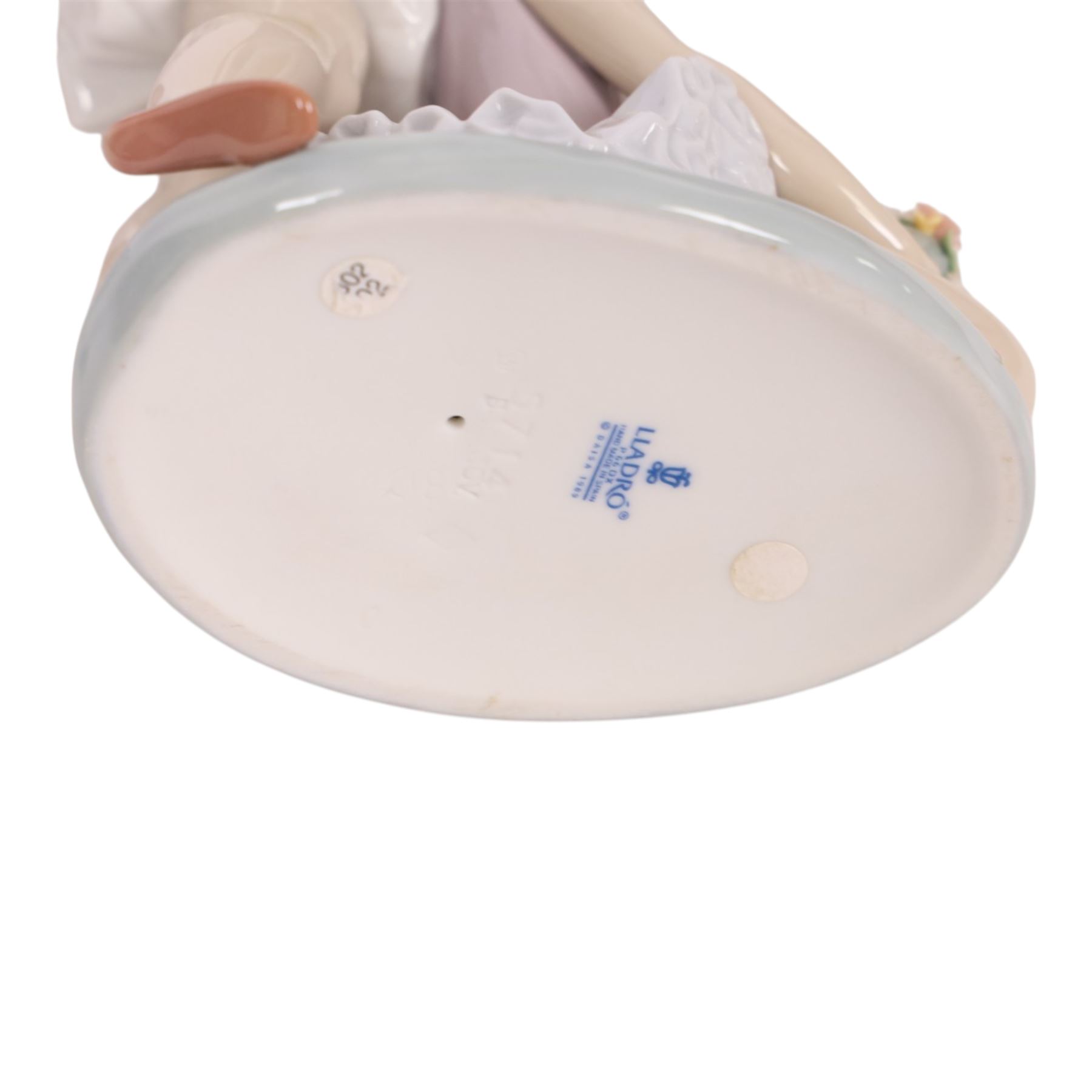 Four Lladro figurers, comprising First Ballet 5714, Iris 6276, Rose 6275 and Daisy 6274, all boxed 
