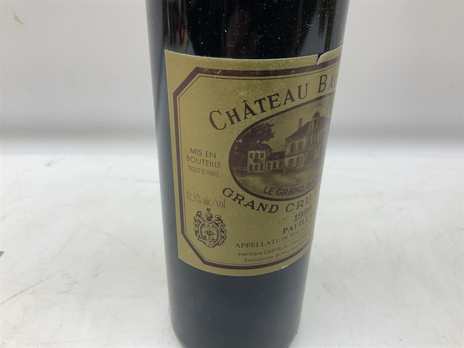 Chateau Batailley, 1996 Pauillac, Grand Cru Classe, 750ml, 12.5% vol, two bottles, together with two bottles Chateau Bonnieres 1979 Bergerac
