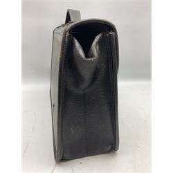 Vintage government officer's briefcase, with Crown and ER motif, H31cm