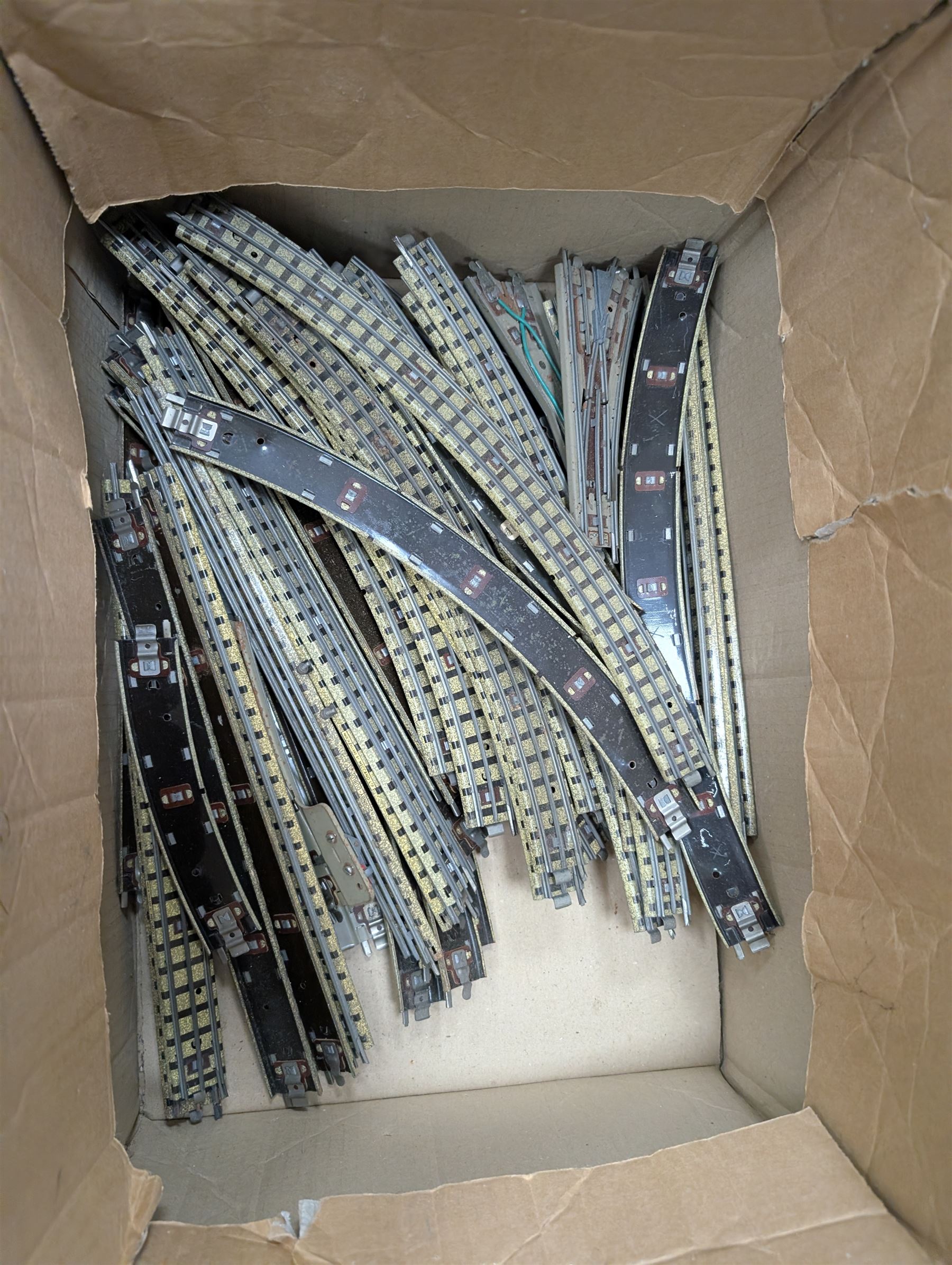 Hornby Dublo Co-Bo diesel locomotive, boxed, one other Hornby steam locomotive, Hornby accessories, four Minic cars and a collection of Deetail soldiers 