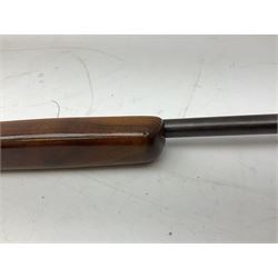 Canadian Cooey Model 84 .410 single barrel shotgun, the 66cm barrel with top lever opening and reduced walnut stock No.60692 L102cm overall SHOTGUN LICENCE REQUIRED