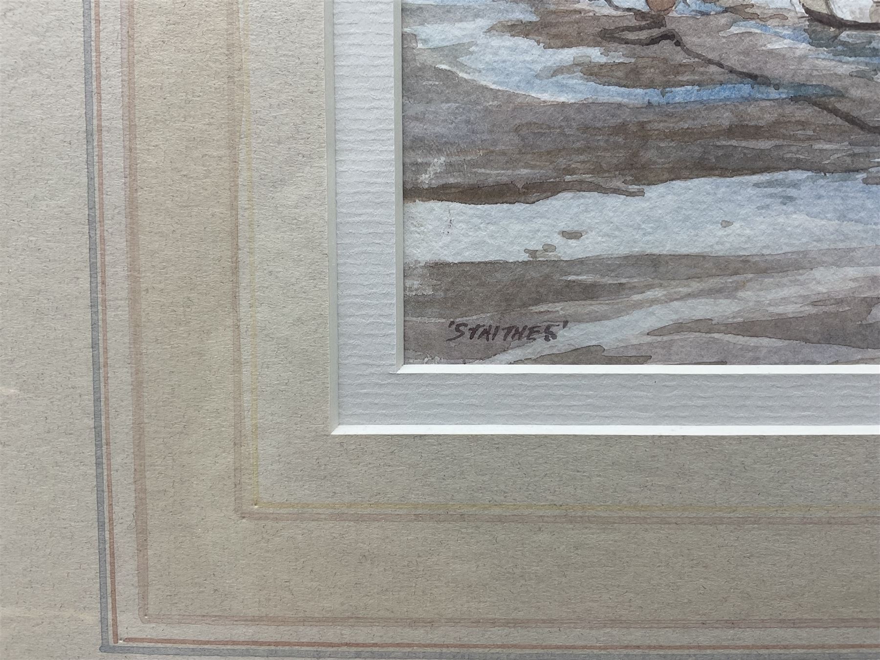 David C Bell (British 1950-): 'Staithes', two watercolours signed and titled, 22cm x 18cm and 17cm x 26cm (2)