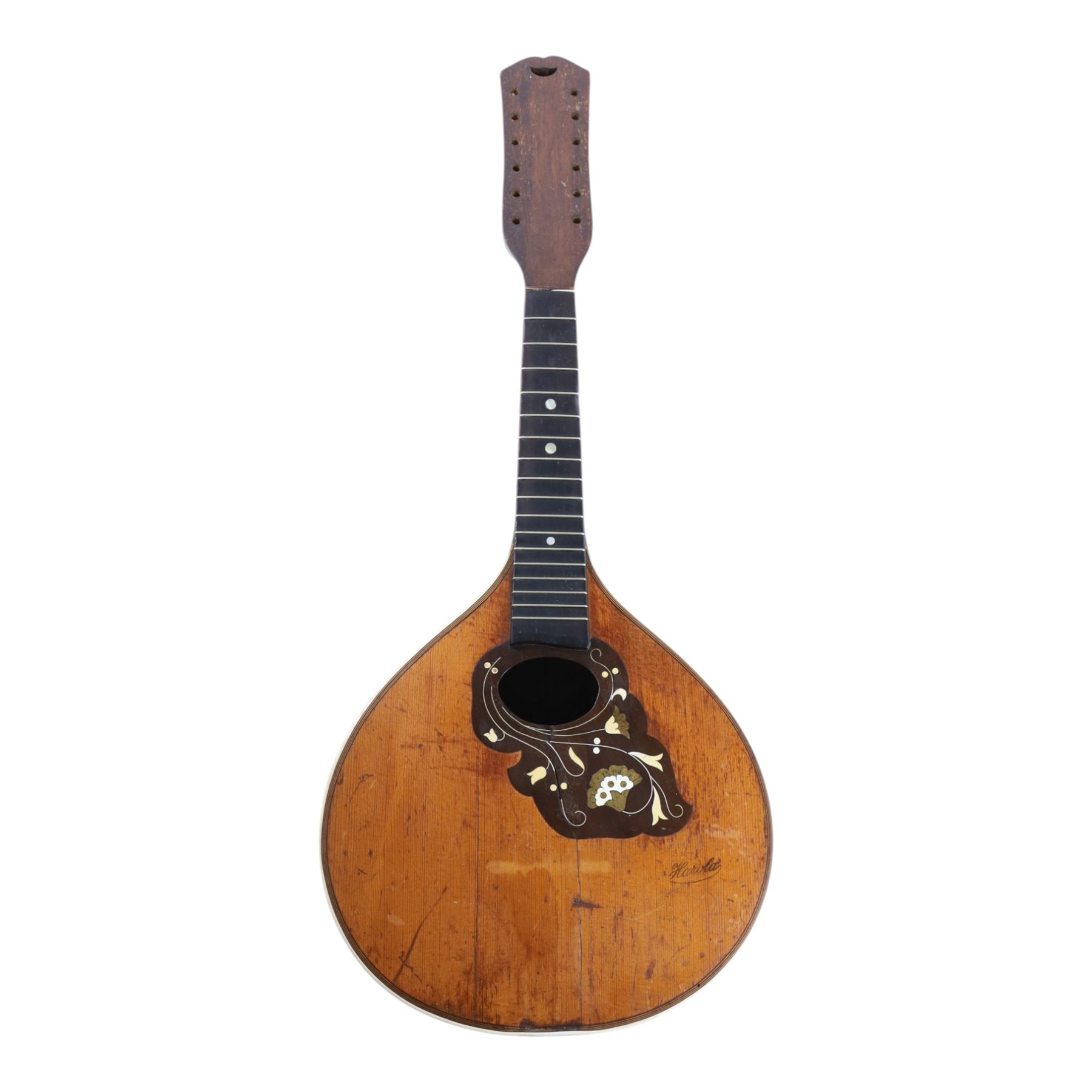 Two mandolins, including Francesco Perretti example, and a New Windsor Patent banjo, for restoration