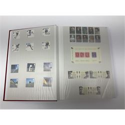 Queen Elizabeth II mint decimal stamps, housed in stock book folder, face value of usable postage approximately 900 GBP