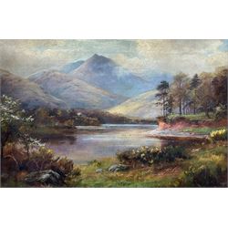 William Lakin Turner (British 1867-1936): Lake District Tarn, oil on canvas signed and dated 1903, 29cm x 43cm