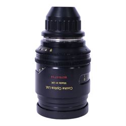 Cooke Mini S4/i 75mm T2.8 prime lens with PL mount, serial no. 8075-0714, with front and back lens caps