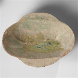 Five small Chinese terracotta 'ear' shaped wine cups, probably Western Han Dynasty (5)