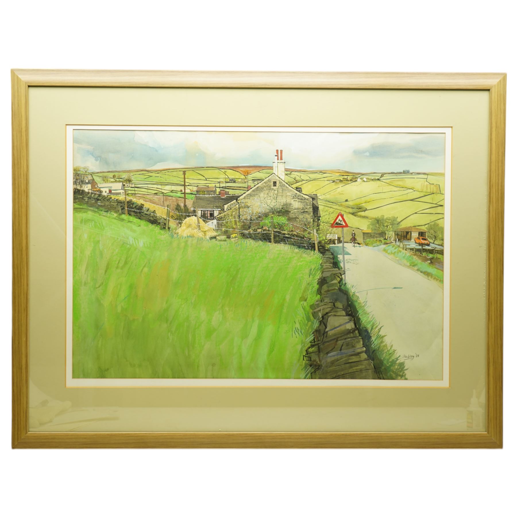 Trevor Hugh Stubley (British 1932-2010): Yorkshire Dales Landscape, watercolour signed and dated '80, 55cm x 82cm