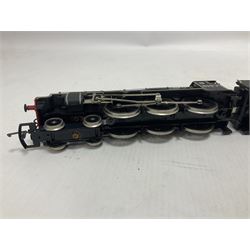 Airfix ‘00’ gauge - seven locomotives comprising Class 7P (Royal Scot) ‘Royal Scots Fusilier’ 4-6-0 no.6103 in LMS black with Mainline tender; two Class N2 0-6-2T no.69531 in BR black; Class 1282 2-4-0 no.20185 in LMS black; Class 61XX 2-6-2T no.6167 in BR black; Class 14XX 0-4-2T no.1466 in GWR green, all unboxed; Class 4F 0-6-0 no.4454 in LMS black, in original box (7)