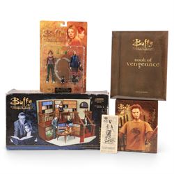 Buffy The Vampire Slayer figures and playsets, comprising Diamond Select Toys Library Play...
