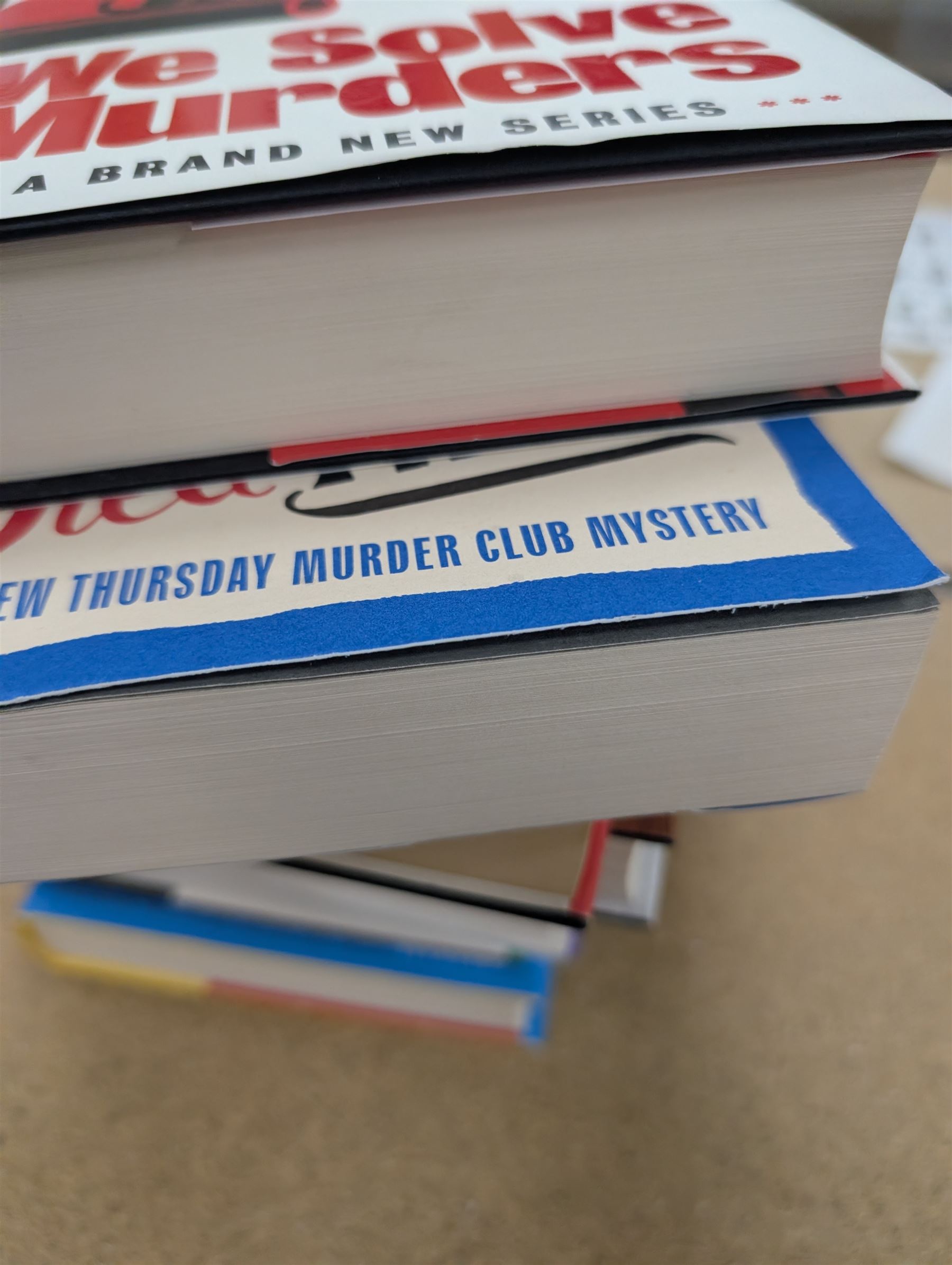 Eight first edition books, comprising signed Bob Mortimer 'And Away' autobiography, signed Richard Coles 'Murder Before Evensong' and six Richard Osman books, including 'The Thursday Murder Club' and 'The Last Devil To Die', with two Richard Osman signed bookplates