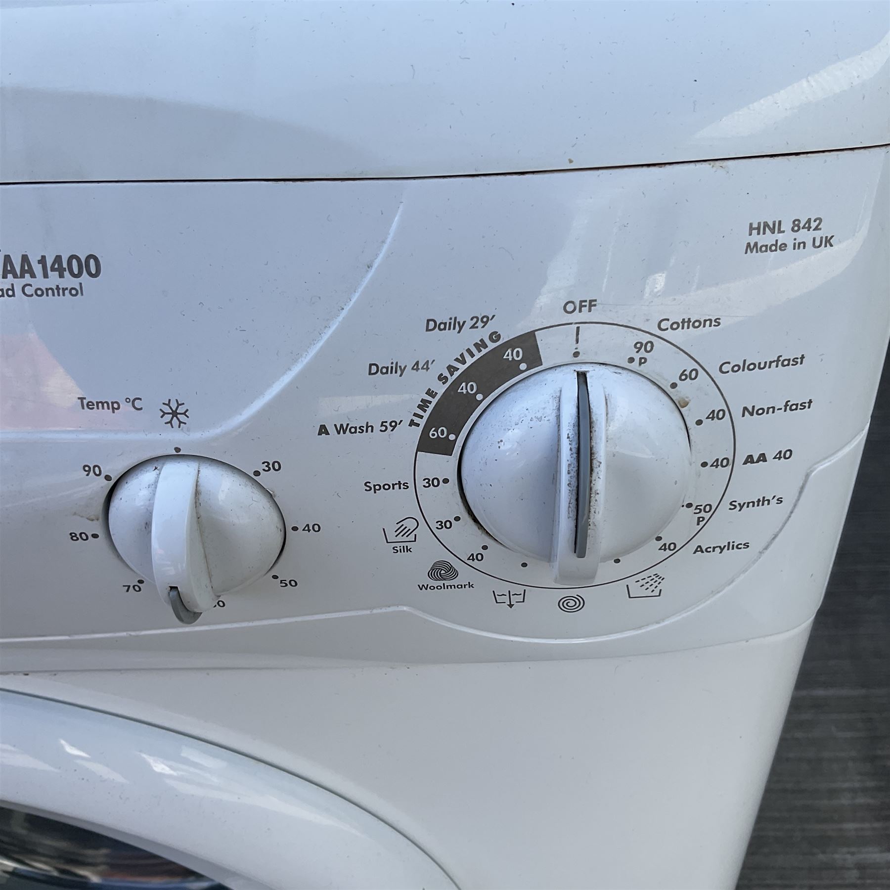 Hoover HNL 842 washing machine - THIS LOT IS TO BE COLLECTED BY APPOINTMENT FROM DUGGLEBY STORAGE, GREAT HILL, EASTFIELD, SCARBOROUGH, YO11 3TX