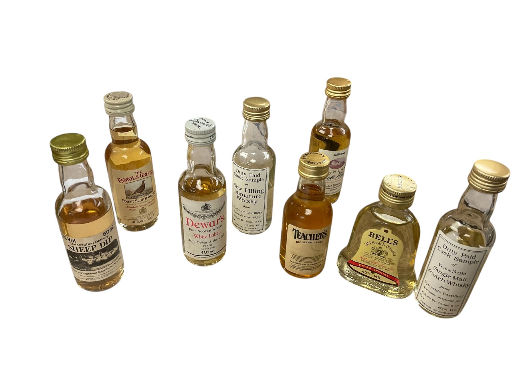 Auchentoshan single malt Scotch whisky, 700ml, 40% vol, together with a collection of whisky miniatures, various contends and proof 