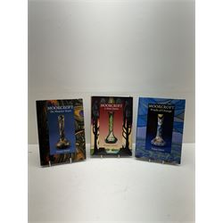 Three Moorcroft reference books, comprising Winds of Change, The Phoenix Years and A New Dawn, together with a collection of Moorcroft magazines 