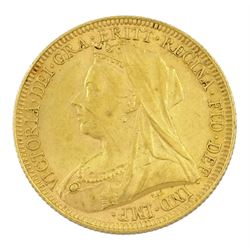 Queen Victoria 1893 gold full sovereign coin