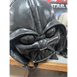 Star Wars collectables, including Neca General Grievous cookie jar,R2-D2 telephone, Episode I chess set, puzzle, Darth Vader back pack and two money boxes
