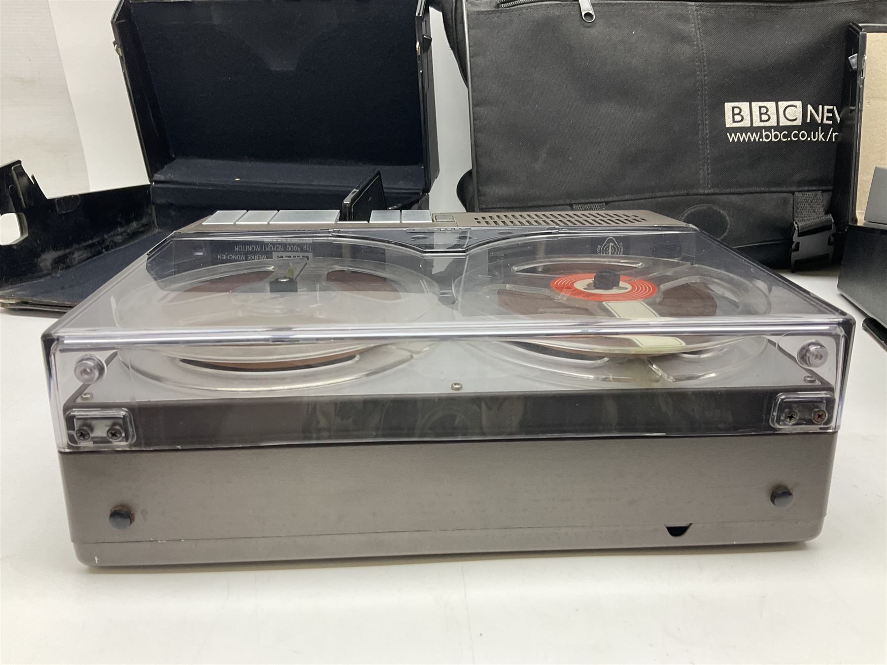 Uher 4100 Report-V professional tape recorder, with case, together with Uher 4000 Report professional tape recorder 