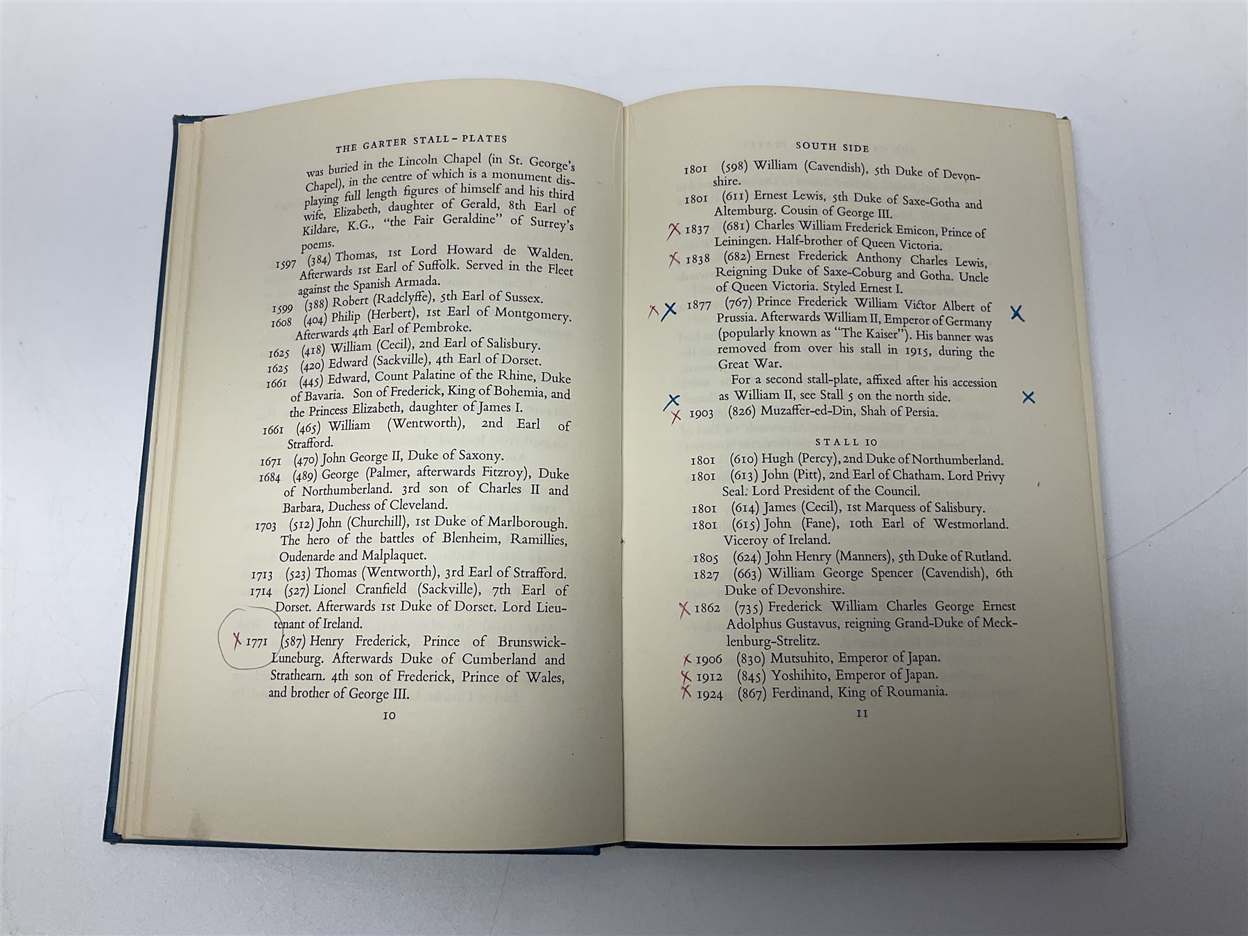 George VI Knight of the Garter cloth beret insignia with pin back and photograph of the Knight's Robes; Edmund Fellowes book on The Knights of the Garter 1348-1939; together with EIIR civilian OBE certificate to Jeffery Stanford Agate with facsimile signatures of Elizabeth II and Prince Philip