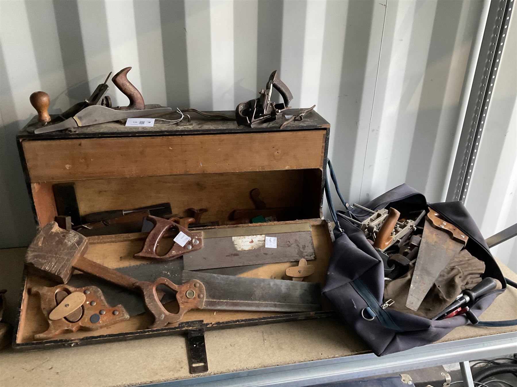 Quantity of vintage woodworking tools like saws, planes, drills, chisels and other  - THIS LOT IS TO BE COLLECTED BY APPOINTMENT FROM DUGGLEBY STORAGE, GREAT HILL, EASTFIELD, SCARBOROUGH, YO11 3TX