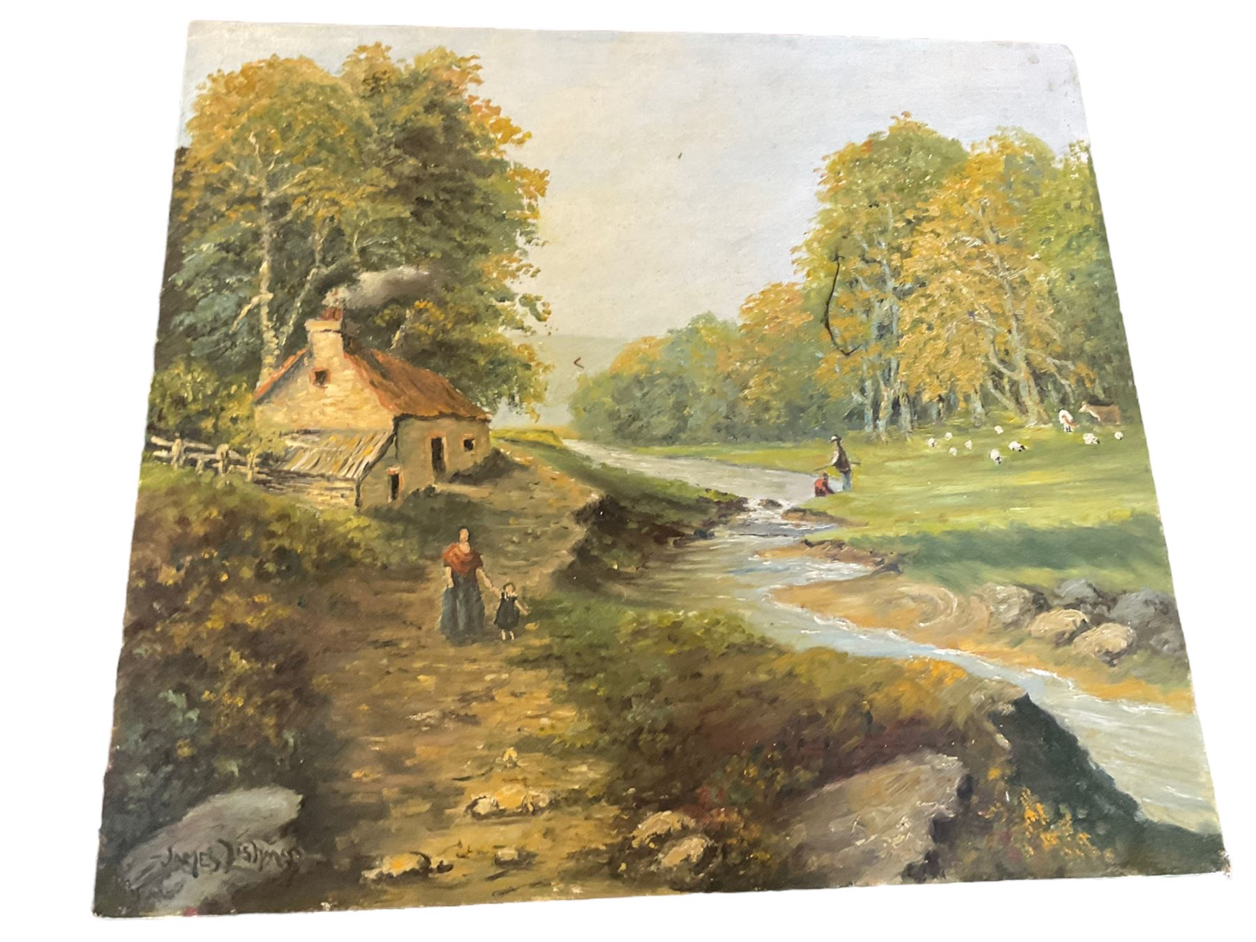 Collection of James Lishman (British 1931-2024) watercolours and oils to include views of Rievaulx Abbey etc mostly unframed in one box (approx. 20)