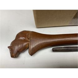 Silver plated jewellery box with foliate decoration and domed hinged lid, further silver plate and other metalware,
Icon of Mary and baby Jesus on wood, quantity of craved treen, rug etc