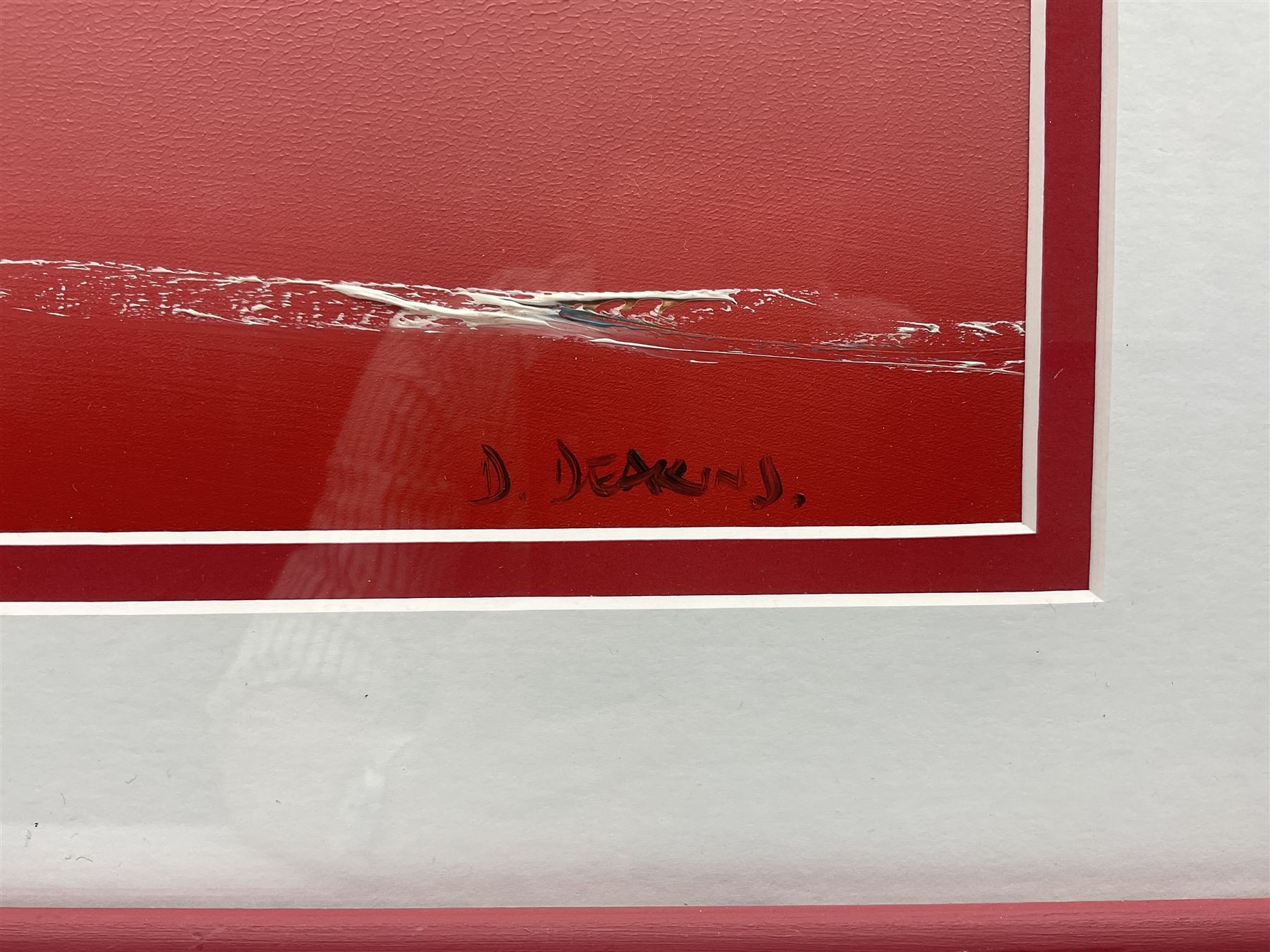 David Deakins (British 1944-): The Lighthouse, oil on board signed