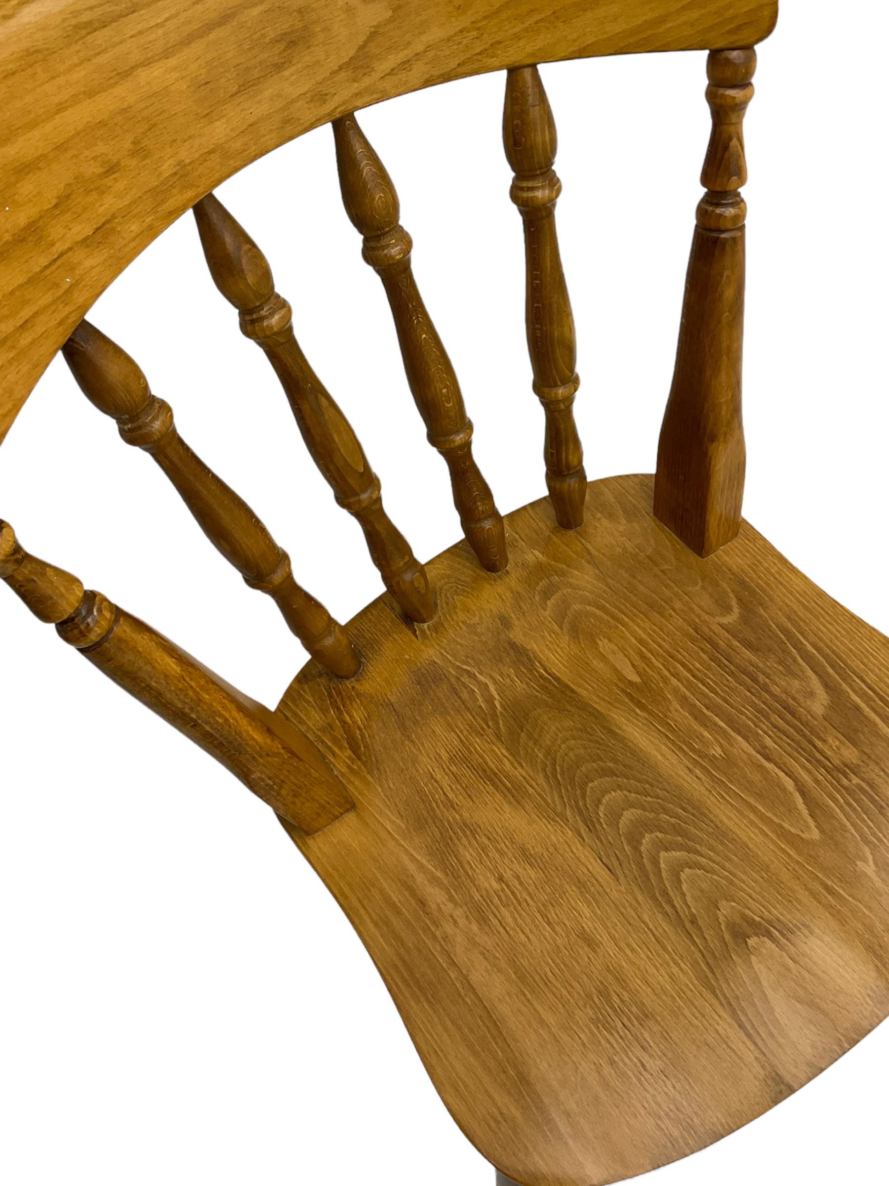 Set of four Farmhouse spindle back chairs