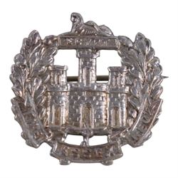 Collection of silver, including Kangaroo book mark, six silver brooches, comprising silver-gilt scottie dog, fairy, marcasite cat, Celtic stag, Essex regiment and wren, vesta case and bible locket