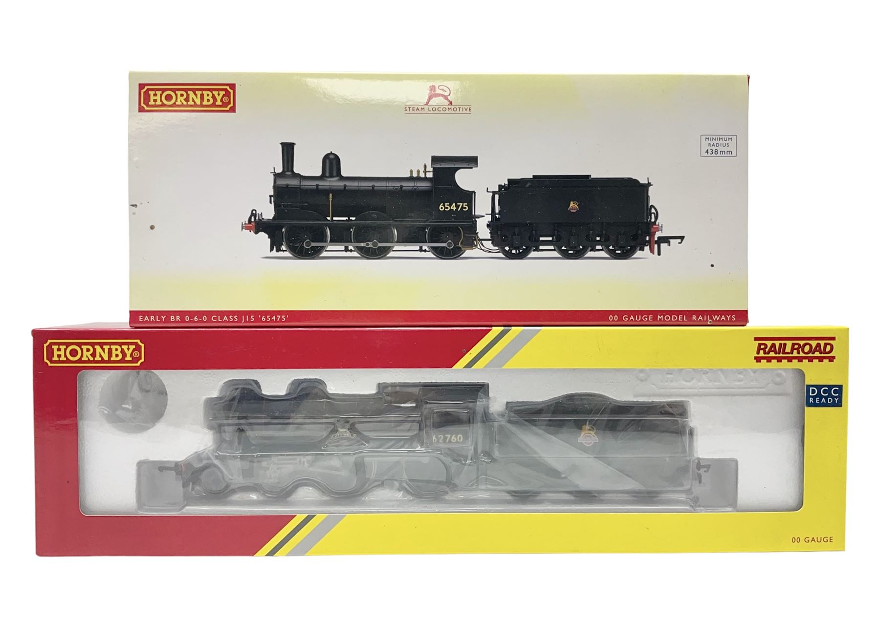 Hornby '00' gauge - D49/1 Hunt Class 4-4-0 locomotive 'The Cotswold' No.62760; and Class J15 0-6-0 locomotive No.65475; both DCC ready; both boxed (2)