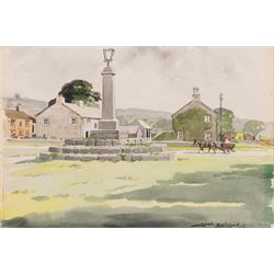 Joseph Appleyard (Yorkshire 1908-1960): 'Redmire -Wensleydale', watercolour signed and dat...