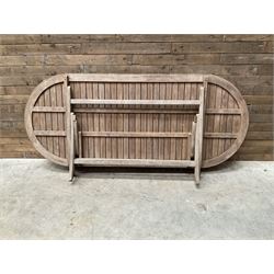 Large folding wooden garden table 