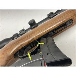 SECTION 1 FIREARMS CERTIFICATE REQUIRED - LEFT HANDED J.G. Anschutz .22 long round bolt action rifle, the 36cm (14