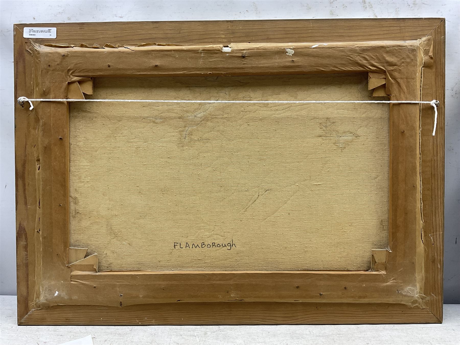 Gwen Howard (British 20th Century): North Landing and Thornwick Bay - Flamborough, pair oils on canvas signed 39cm x 59cm (2)