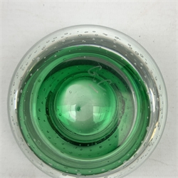 RTV - A selection of Art Glass, to include a paperweight with internal yellow drop centre designed by Catherine Hough, marked beneath C. Hough, plus pieces by Caithness, Whitefriars, Andrew Sanders, and Strombergshyttan.