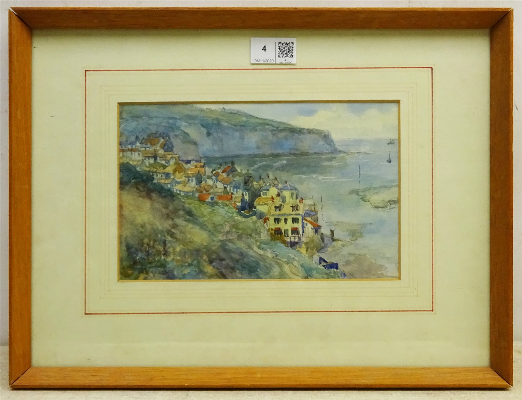 James Ulric Walmsley (British 1860-1954): Robin Hood's Bay, watercolour signed and dated 1905, 14.5cm x 23cm

