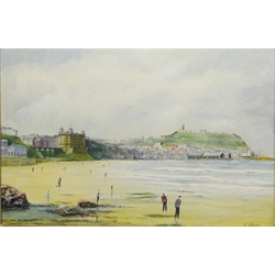  Robert Sheader (British 20th century): Scarborough South Bay, oil on board signed 49.5cm x 74.5cm  