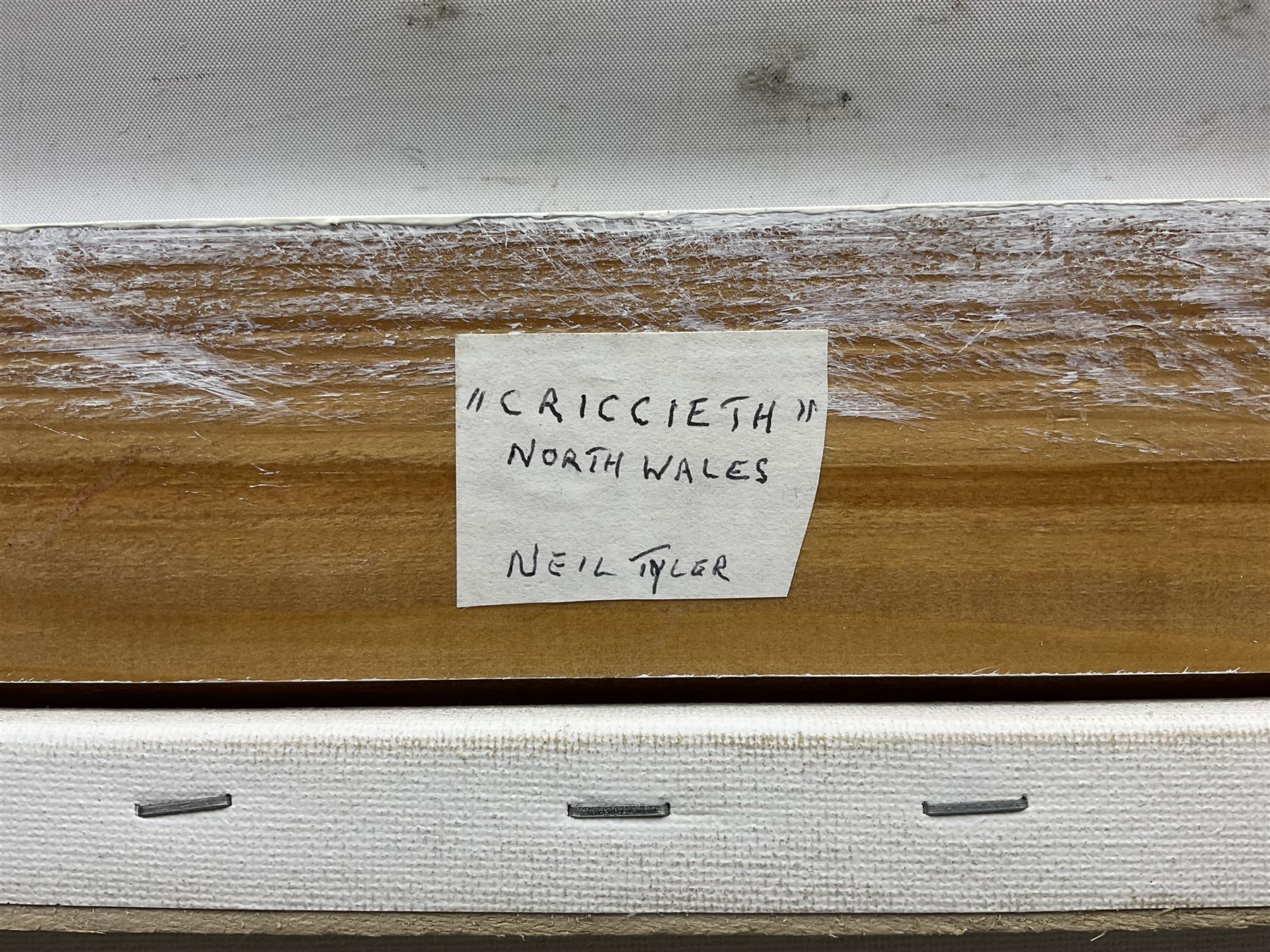 Neil Tyler (British 1945-): 'Criccieth - North Wales', oil on canvas signed, titled verso 40cm x 50cm
