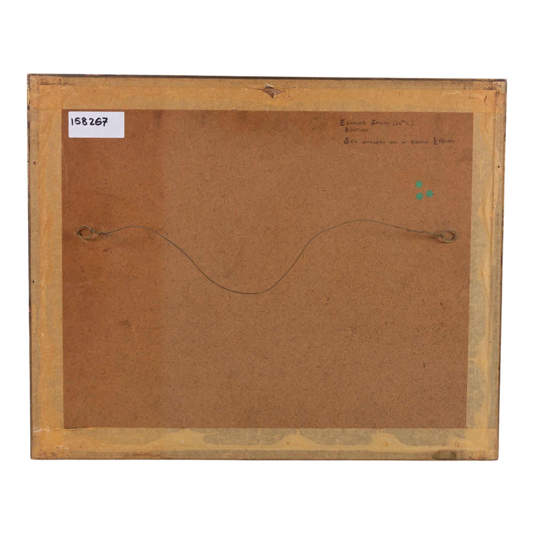 Edward Seago RWS RBA (British 1910-1974): Sea Anglers on a Beach, watercolour signed in pencil, later title verso 25cm x 36.5cm 