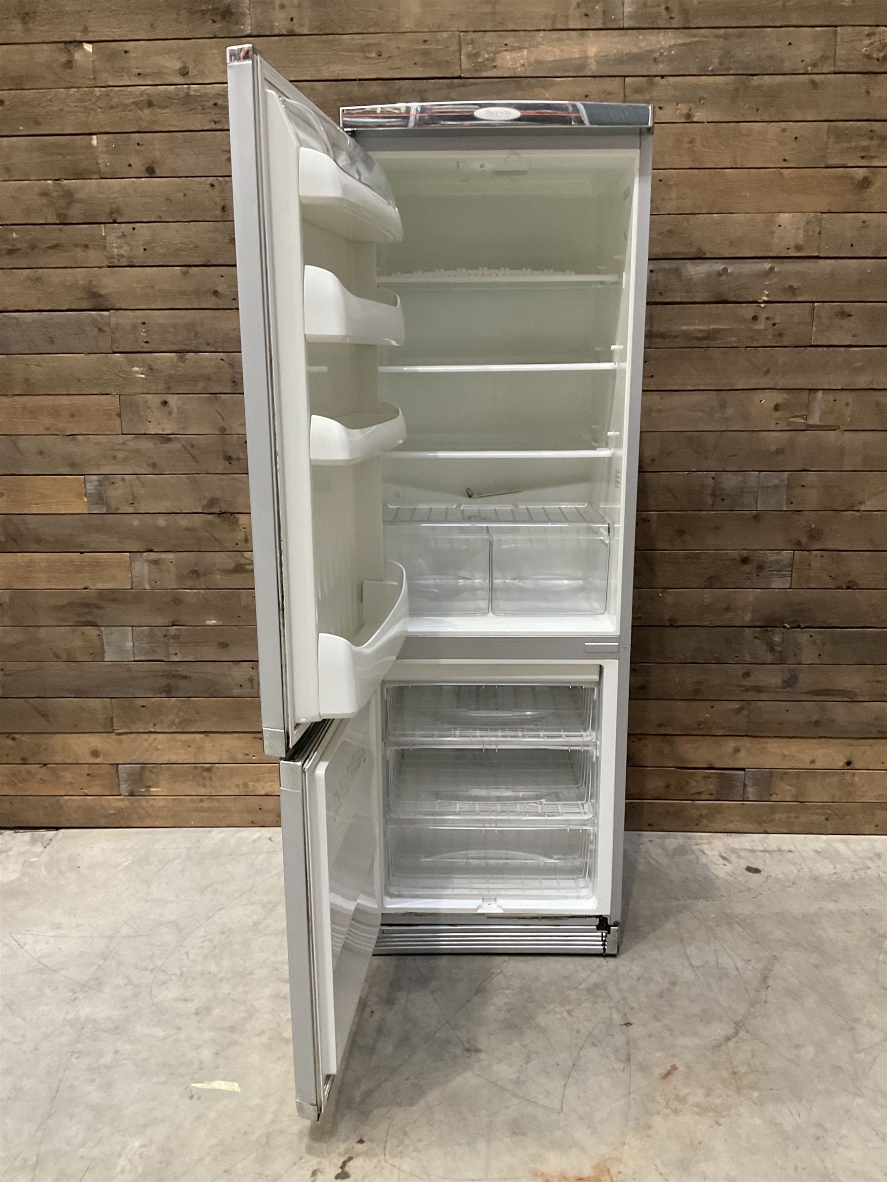 Servis fridge freezer, silver and grey finish