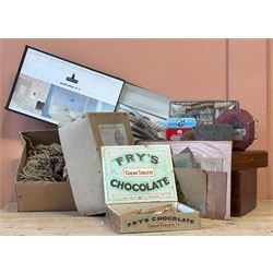 Mixed lot of collectable items to include, a vintage French Nobilis wallpaper pattern book...