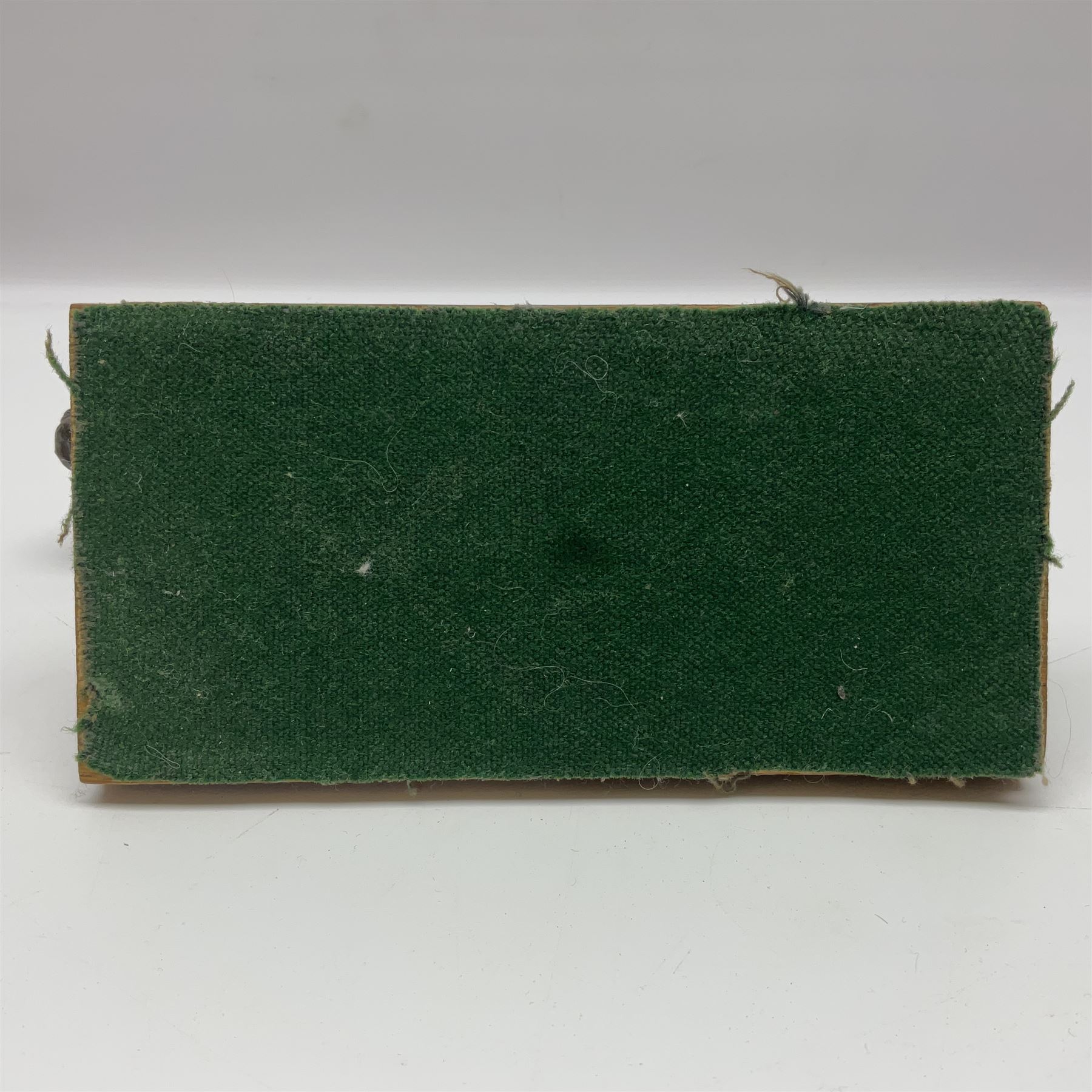 After Sydney March, bronze figure of horses head, wupon a wooden plinth, H17cm