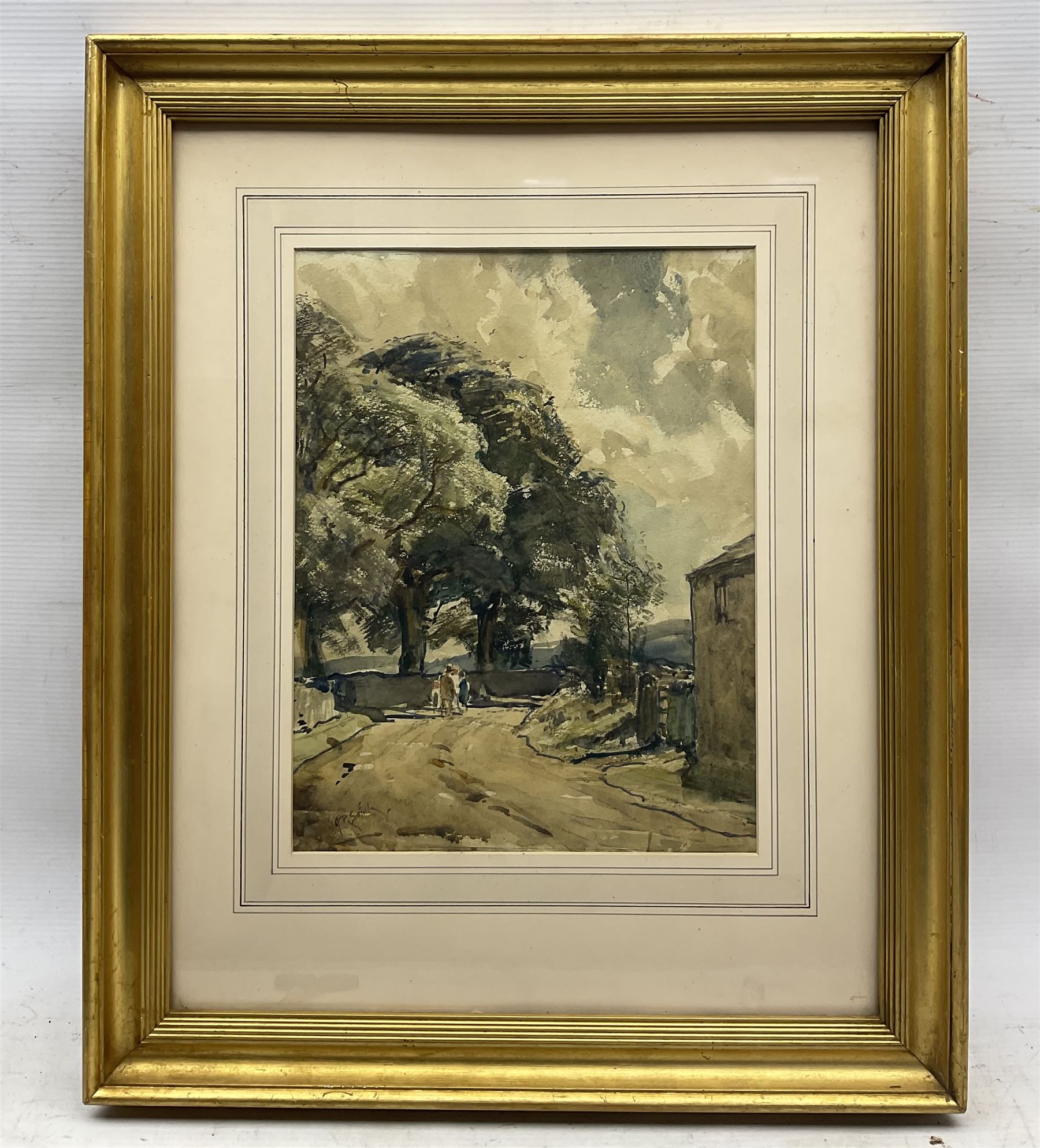 Arthur Reginald Smith (British 1872-1934): 'A Yorkshire Lane', watercolour signed, titled verso 30.5cm x 23.5cm 