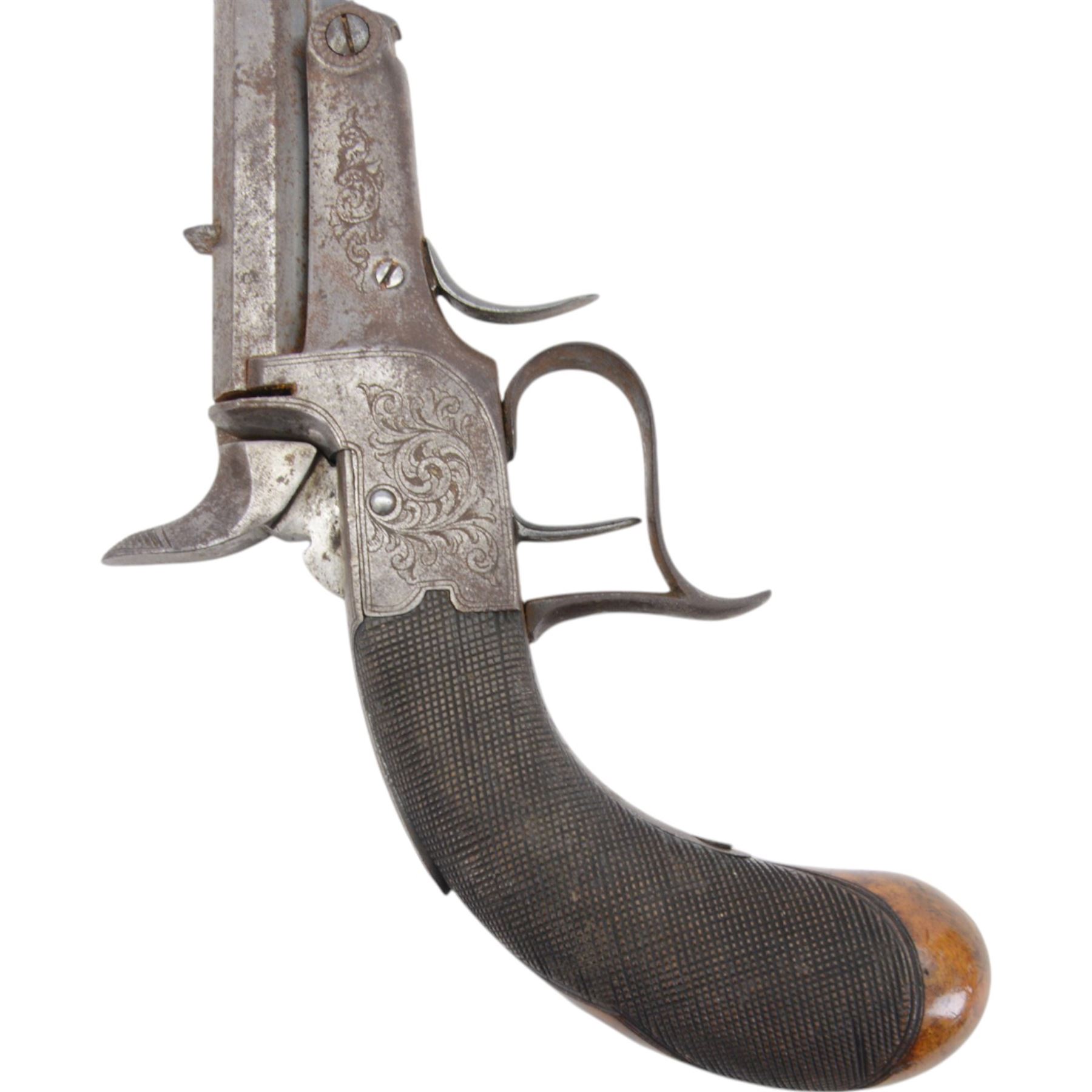 19th century precision pistol, with 12