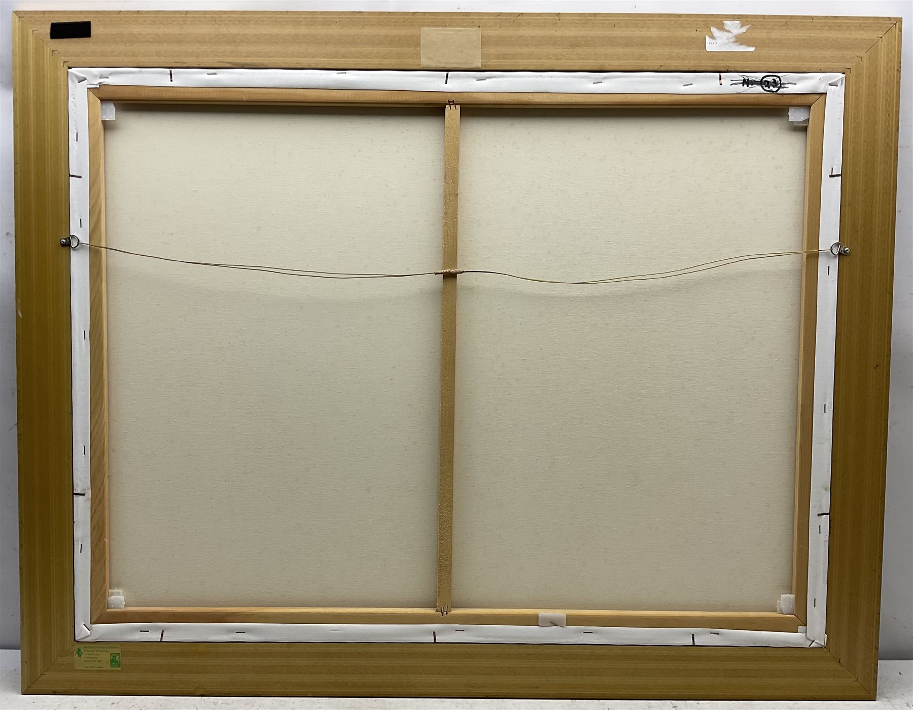 Sue Fitzgerald (British Contemporary): Sunflowers, oil on canvas signed 75cm x 100cm 
Provenance: private collection, purchased Walker Galleries, Harrogate, label verso